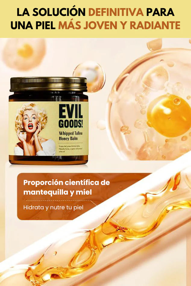 Evil Goods Nutre tu piel con la fuerza ancestral + miel 100% natural y sebo de res - Envío Gratis